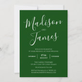 Invitation Élégante calligraphie Simple minimaliste moderne (Devant)