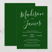 Invitation Élégante calligraphie Simple minimaliste moderne (Devant / Derrière)