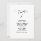 Invitation Élégante calligraphie Tableau Numéro 1 Tableau de  (Devant)