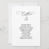 Invitation Élégante calligraphie Tableau Numéro 3 Tableau de  (Devant)