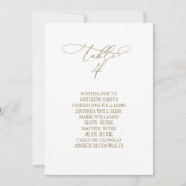 Invitation Élégante calligraphie Tableau Numéro 4 Tableau de  (Devant)