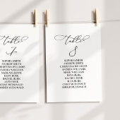 Invitation Élégante calligraphie Tableau Numéro 8 Tableau de