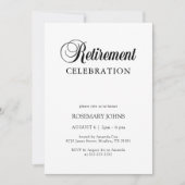 Invitation Élégante calligraphie traditionnelle Photo Retrait (Devant)