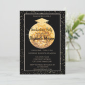 Invitation Élégante casquette de Parties scintillant, Disco B (Debout devant)