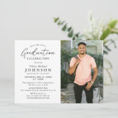 Invitation Élégante Célébration de la Graduation Photo (Debout devant)