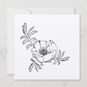 Invitation Élégante célébration de la vie funéraire commémora (Dos)