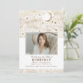 Invitation Élégante célébration de la vie funéraire Photo (Debout devant)