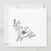 Invitation Élégante célébration des funérailles commémorative (Dos)