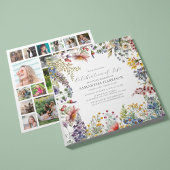 Invitation Élégante Célébration Fleur sauvage De La Vie