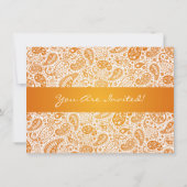 Invitation Élégante cérémonie de remise des diplômes Paisley  (Dos)