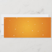 Invitation Élégante chaîne de réveillon de nuit Orange (Dos)