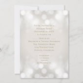 Invitation Elégante Champagne d'argent Société Fête de Vacanc (Dos)