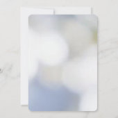 Invitation Élégante chaudière à fleurs bleues douche nuptiale (Dos)