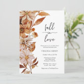 Invitation Élégante Chaussure Nuptiale Automne (Debout devant)