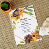 Invitation Élégante Chaussure Nuptiale Automne