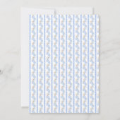 Invitation Elégante Chinoiserie Citrouille Blue Bow Fête des (Dos)