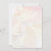 Invitation Élégante Chute Citrouille Douche nuptia (Dos)