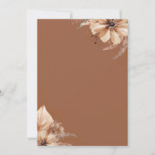 Invitation Élégante chute en amour Couples Wedding shower Boh (Dos)