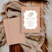 Invitation Élégante chute en Fête des mariées d'amour