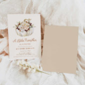 Invitation Élégante Citrouille Automne Baby shower