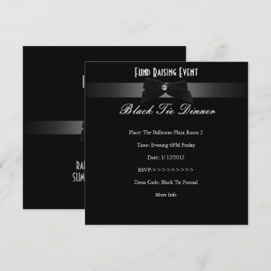 Invitation Élégante Collecte de Fonds Tenue de Soi