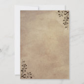 Invitation Elégante conception de défilement de papier de par (Dos)