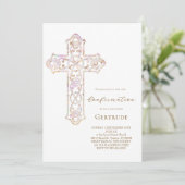 Invitation élégante confirmation croisée (Debout devant)