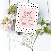 Invitation Élégante Coquette Bow graduation Party 2025