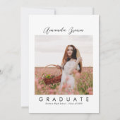 Invitation Élégante Coquette Bow graduation Party 2025 (Dos)