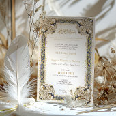 Invitation Elégante couleur islamique Mariage musulman