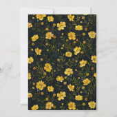 Invitation Elégante Coupe de beurre jaune Surprise fête d'ann (Dos)