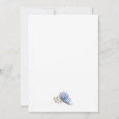 Invitation Élégante couronne bleue | tous les parents héberge (Dos)