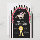 Invitation Élégante course de cheval Derby Party (Devant)