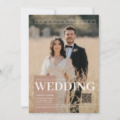 Invitation Élégante couverture de magazine unique Enregistrer (Devant)