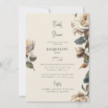 Elégante crème blanche Rose séchée Fête des mariée