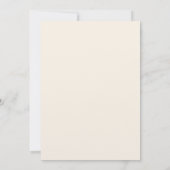 Invitation Elégante crème classique et Mariage Floral bleu fr (Dos)