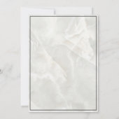 Invitation Elégante Croix Bleue Marbre Garçons Confirmation (Dos)