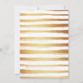 Invitation Elégante croix et colombage en or (Dos)