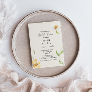 Invitation Élégante Daisy Bridal Douche