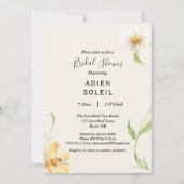 Invitation Élégante Daisy Bridal Douche (Devant)