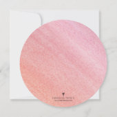 Invitation élégante de baby shower de (Dos)