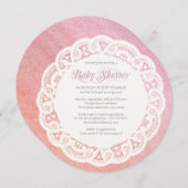 Invitation élégante de baby shower de (Devant / Derrière)