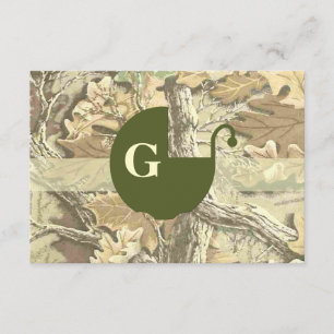 Invitation élégante de baby shower de Camo