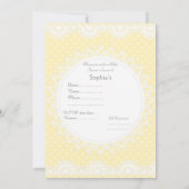 INVITATION ÉLÉGANTE DE BABY SHOWER DE PLATEAU DE C (Dos)