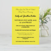 Invitation Élégante de Baby shower virtuel (Debout devant)