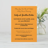 Invitation Élégante de Baby shower virtuel (Debout devant)