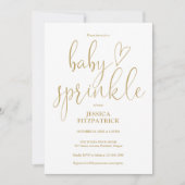 Invitation élégante de Baby Sprinkle Shower avec é (Devant)