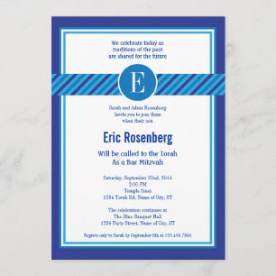 Invitation élégante de Bar Géométrique Mitzvah