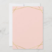 Invitation élégante de Bat Mitzvah à motif géométr (Dos)