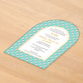 Invitation élégante de Bat Mitzvah perle (Poser)